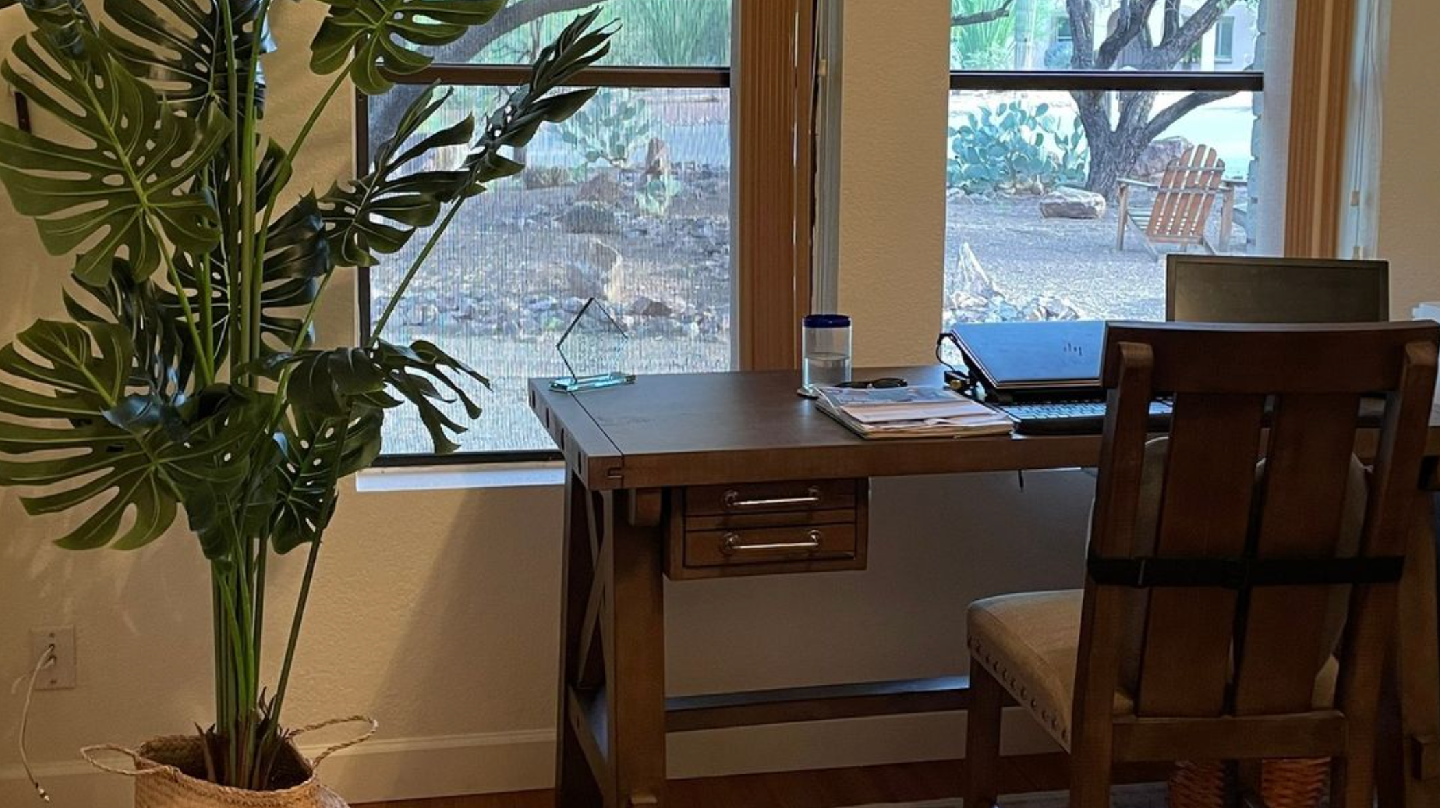 "Make your work-from-home space more inviting with plants "
