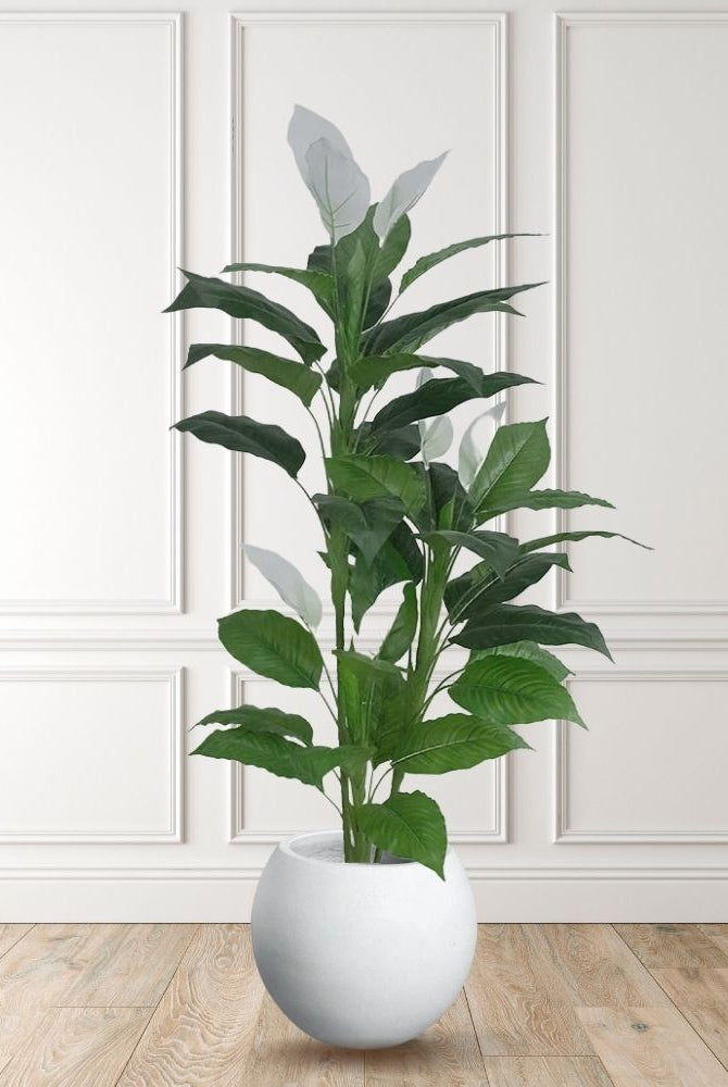 Potted Artificial Plant - Belen Artificial Anthurium Leaf Potted Plant (Multiple Sizes)