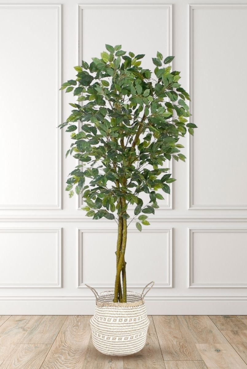Potted Artificial Plant - Benja Artificial Ficus Tree Potted Plant 6’