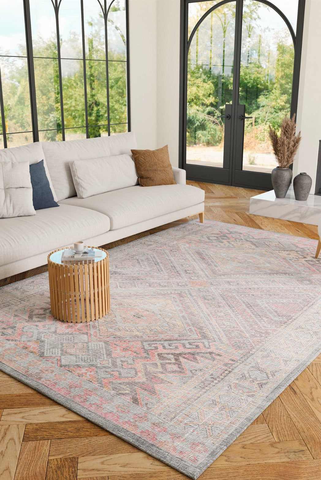 Rug - Alexa Silver Pink Purple Rug