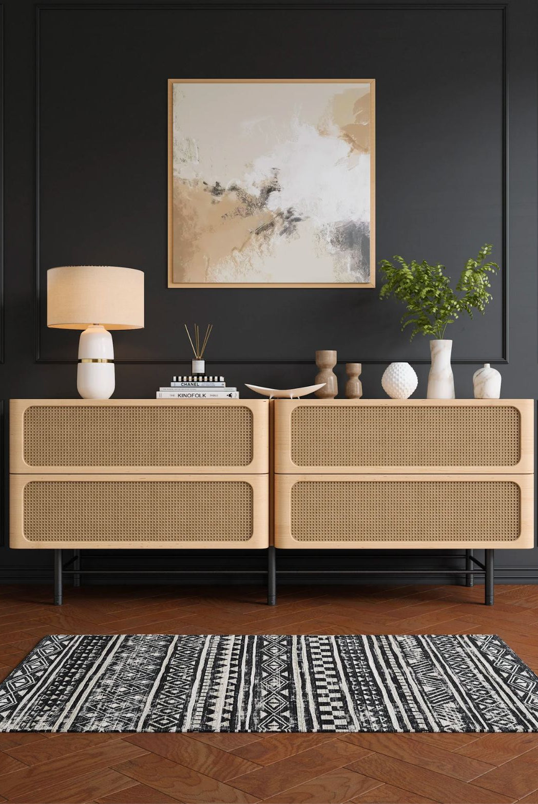 Rugs - Nadine Black & White Rug