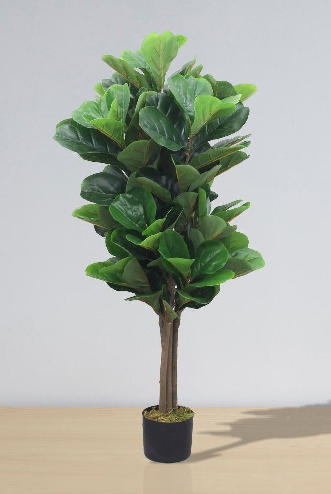 Potted Artificial Plant - Guatape Artificial Fiddle Leaf Potted Plant (Multiple Sizes)