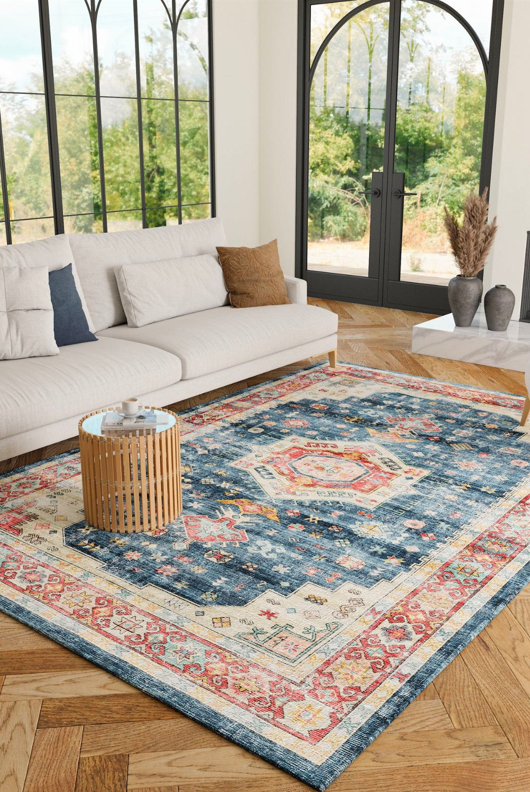 Rug - Dilara Multi Color Red Blue Rug