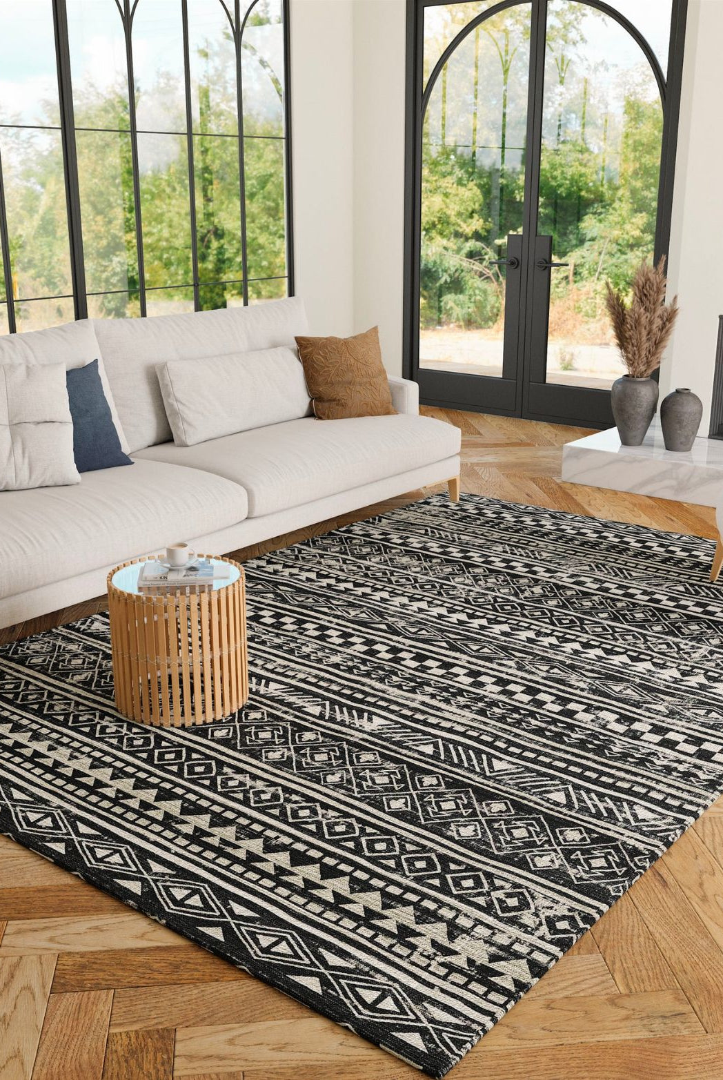 Rugs - Nadine Black & White Rug