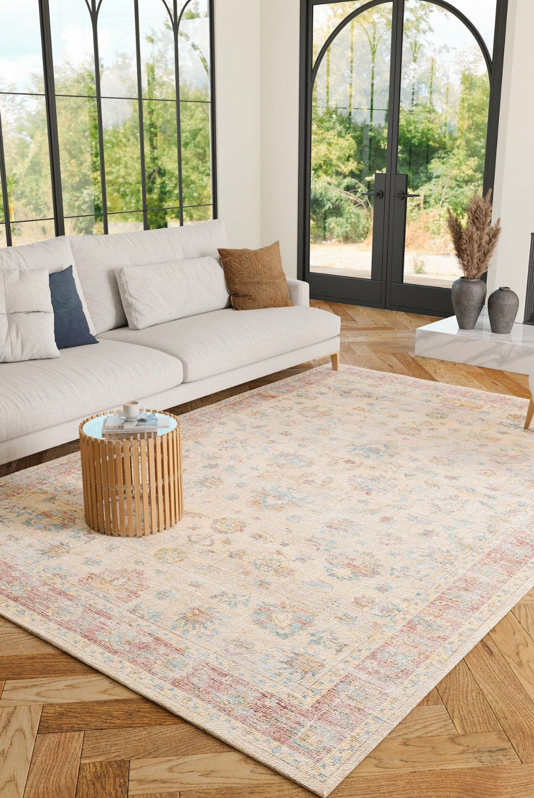 Rug - Aria Yellow Rose Lagoon Rug