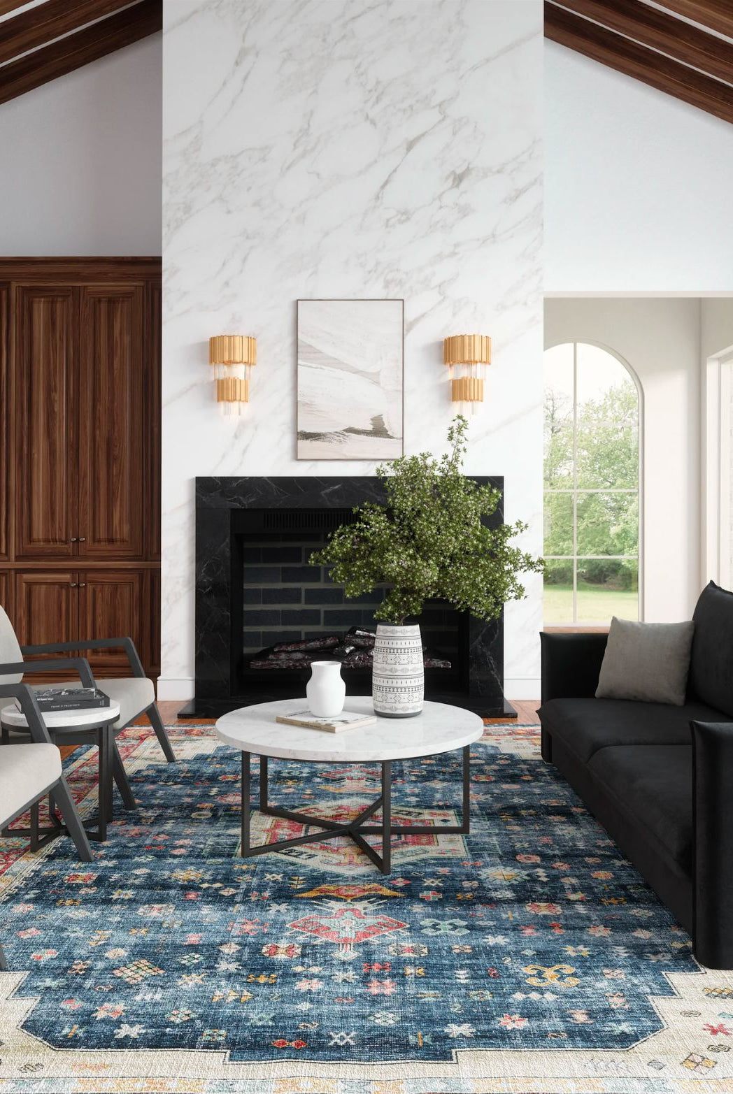 Rug - Dilara Multi Color Red Blue Rug