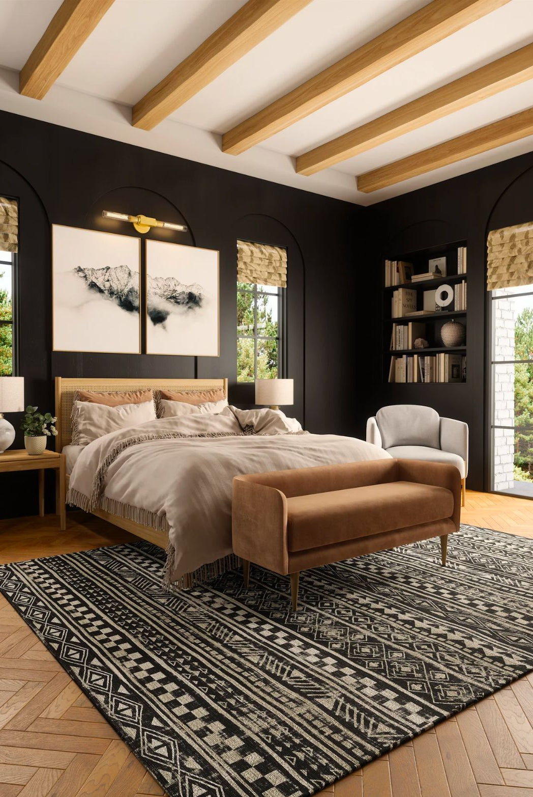 Rugs - Nadine Black & White Rug