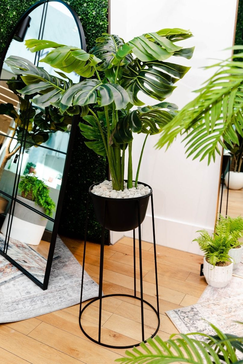 Potted Artificial Plant - Tera Monstera Artificial Potted Plant