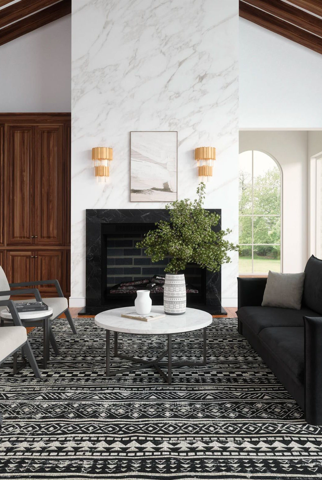 Rugs - Nadine Black & White Rug