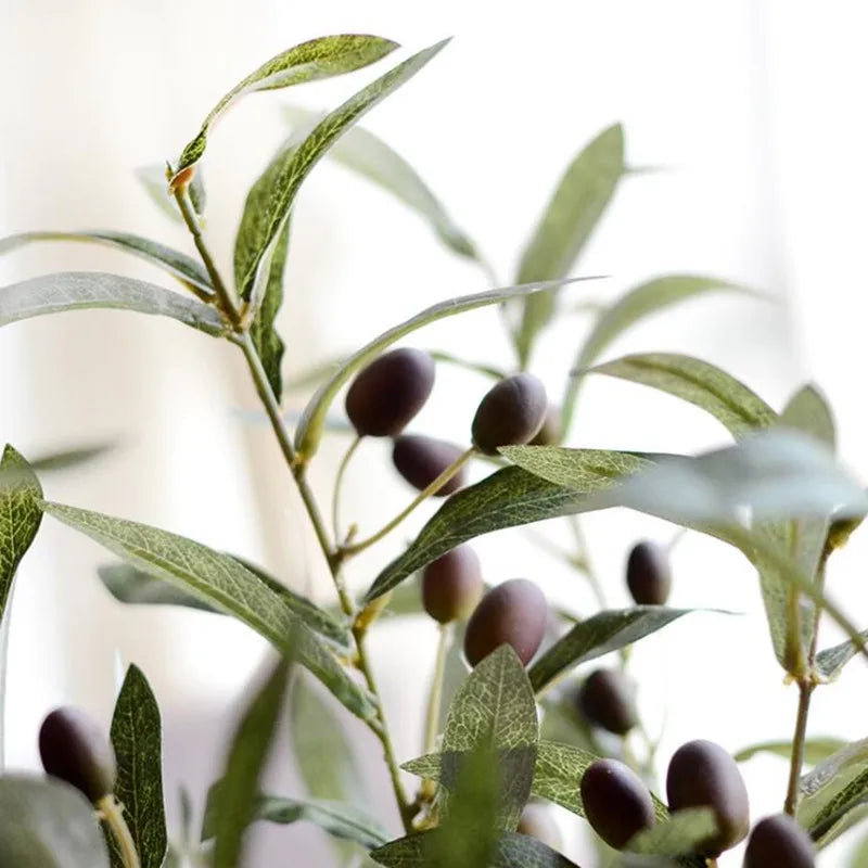 Artificial Olive Tree Branch