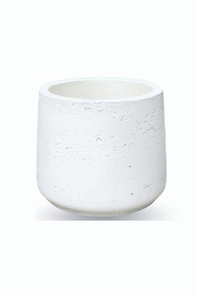 Cement Planter - Lazaro White Cement Planter 13''