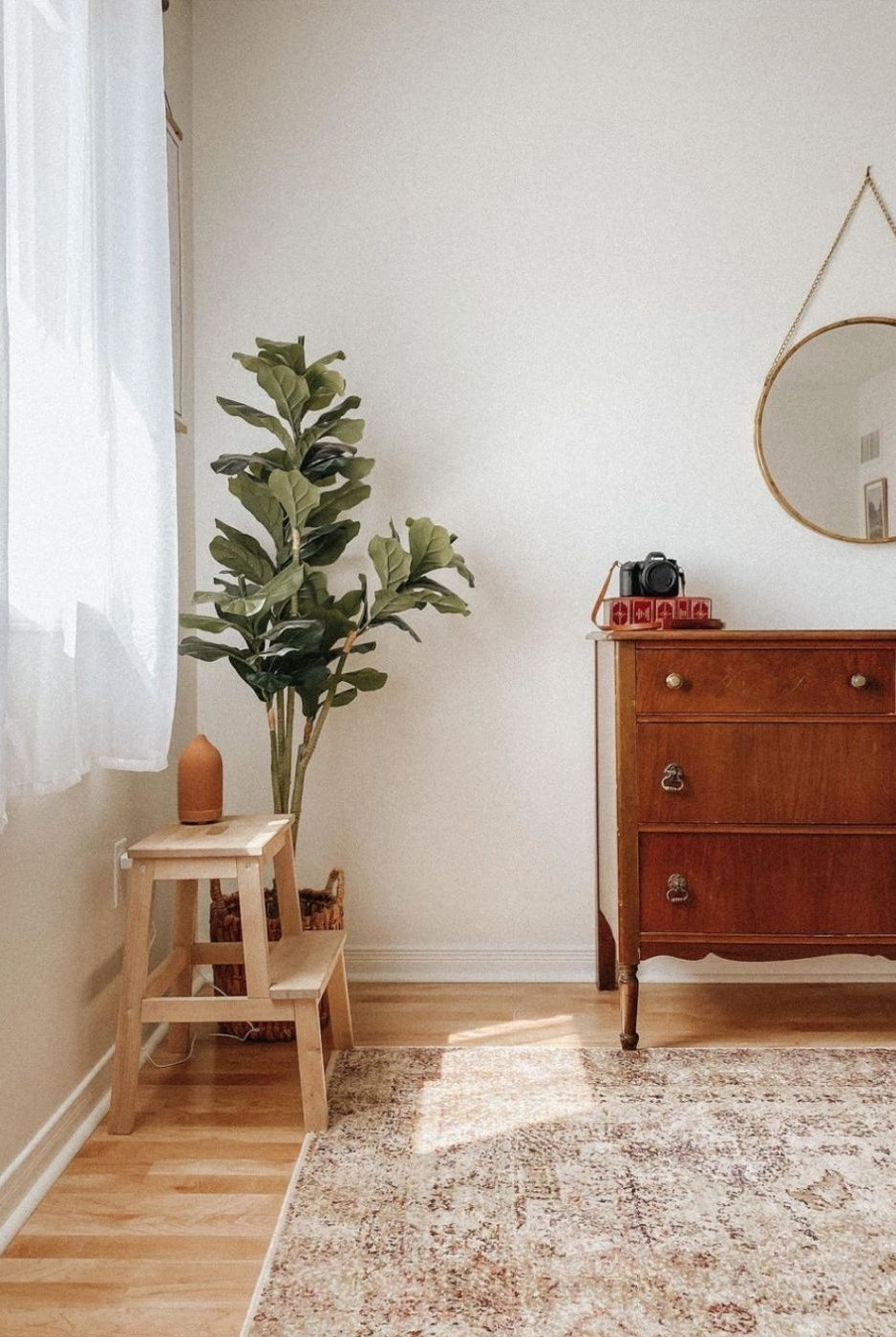 Potted Artificial Plant - Piña Artificial Fiddle Leaf Potted Plant 5'