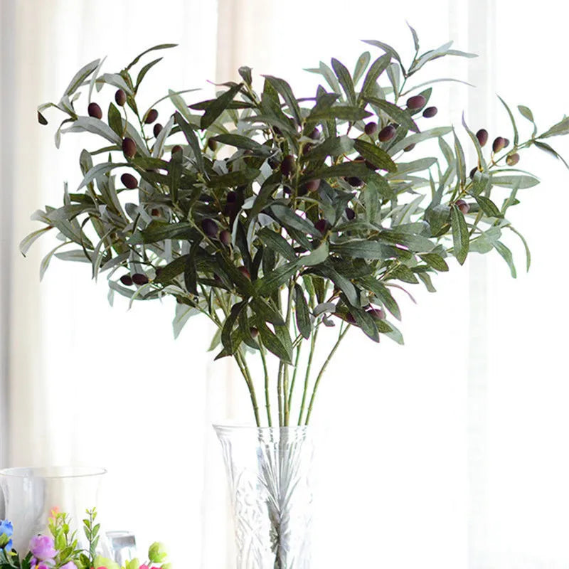 Artificial Olive Tree Branch