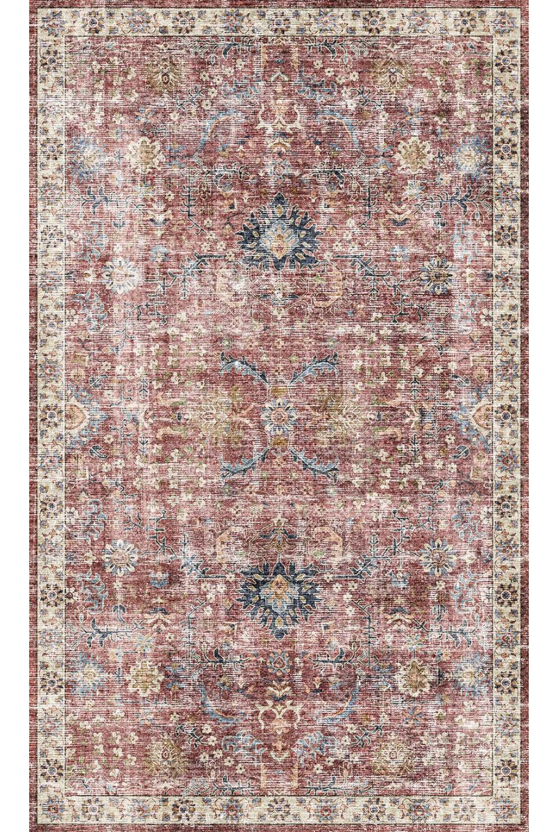 Rug - Jasper Rose Taupe Red Rug