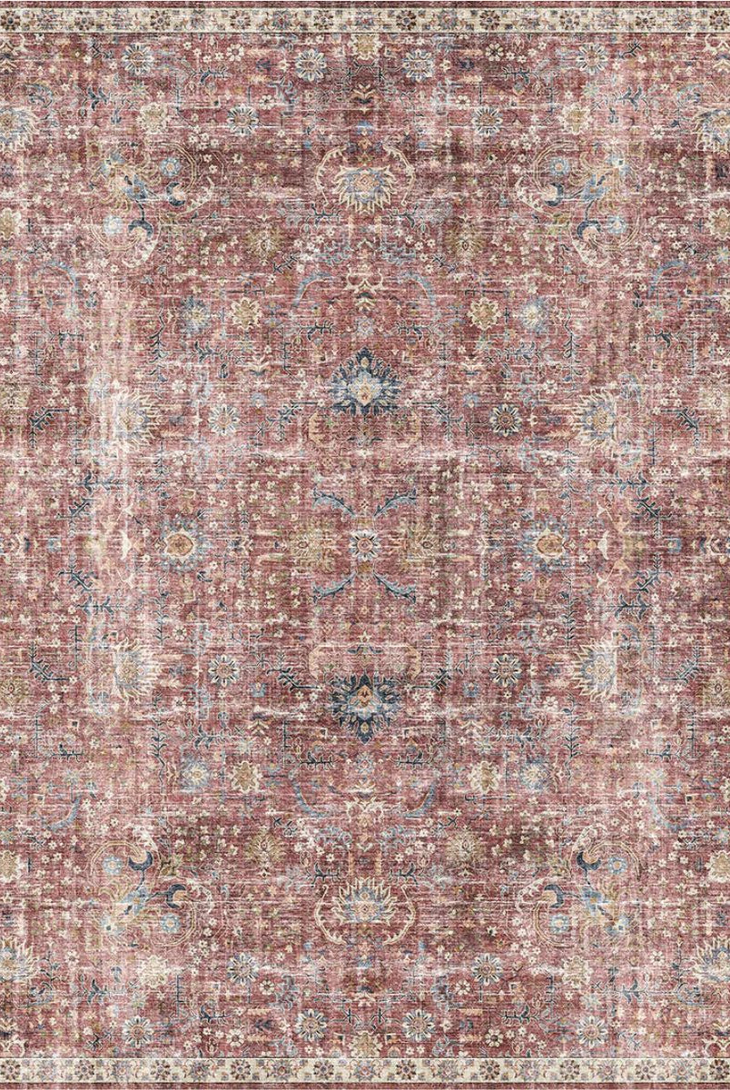 Rug - Jasper Rose Taupe Red Rug