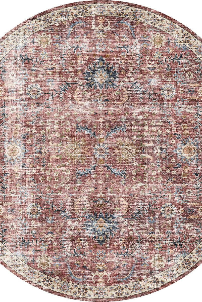 Rug - Jasper Rose Taupe Red Rug