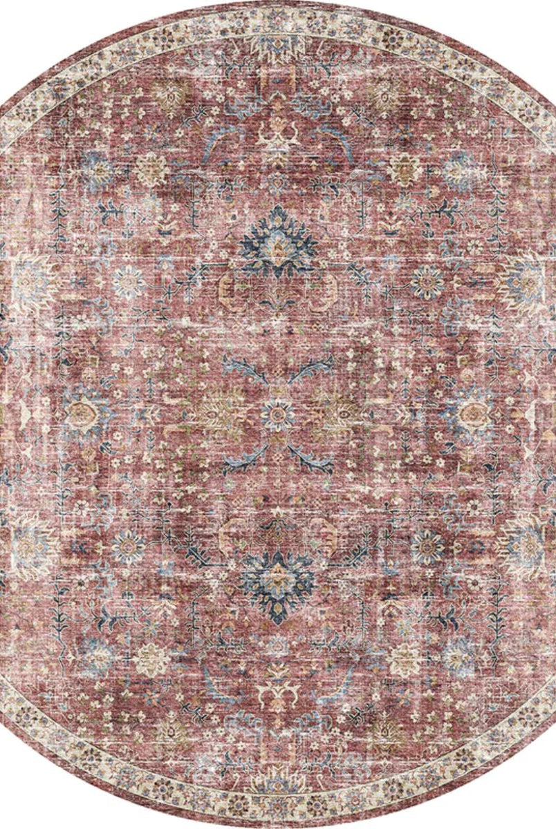 Rug - Jasper Rose Taupe Red Rug