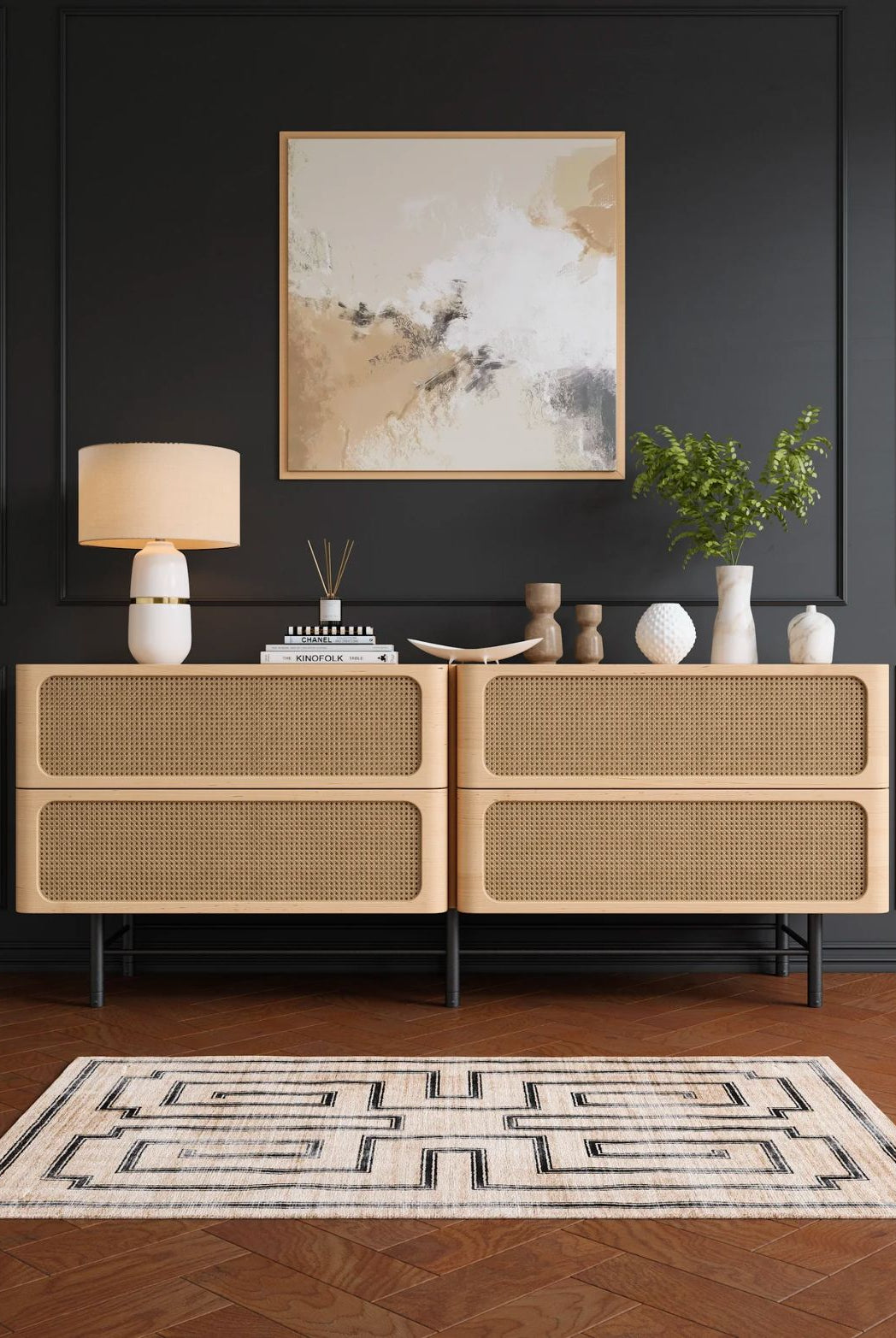 Rug - Noa Natural Black Rug