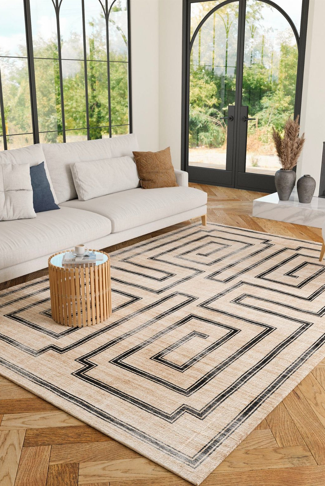 Rug - Noa Natural Black Rug