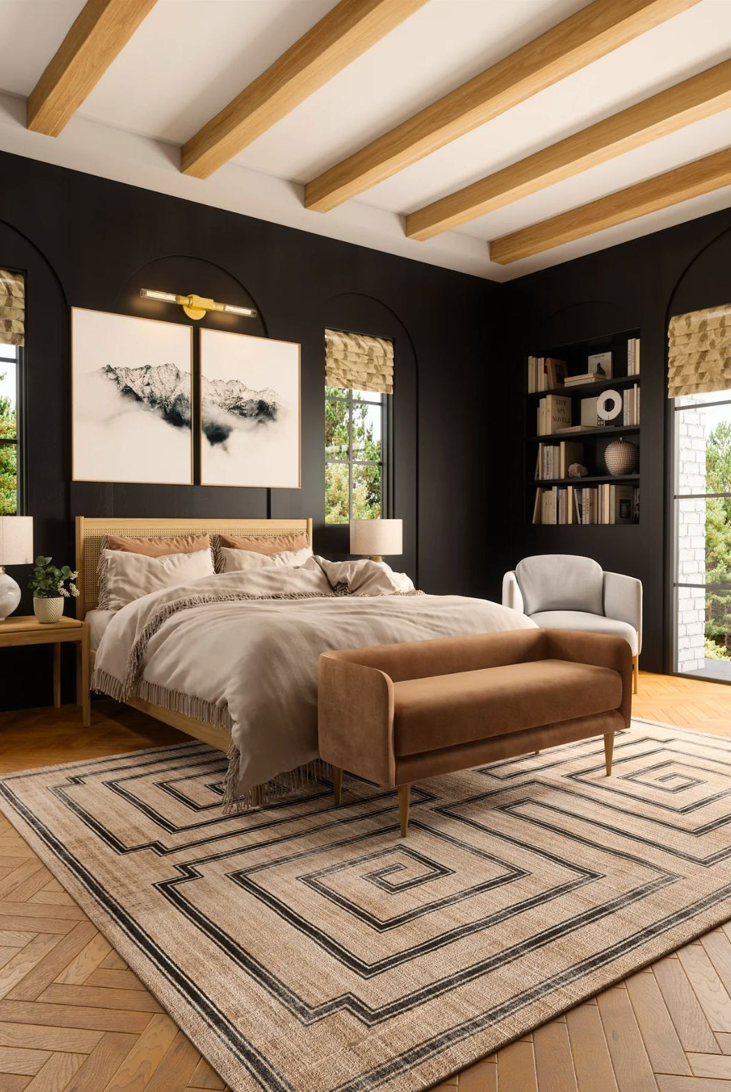 Rug - Noa Natural Black Rug