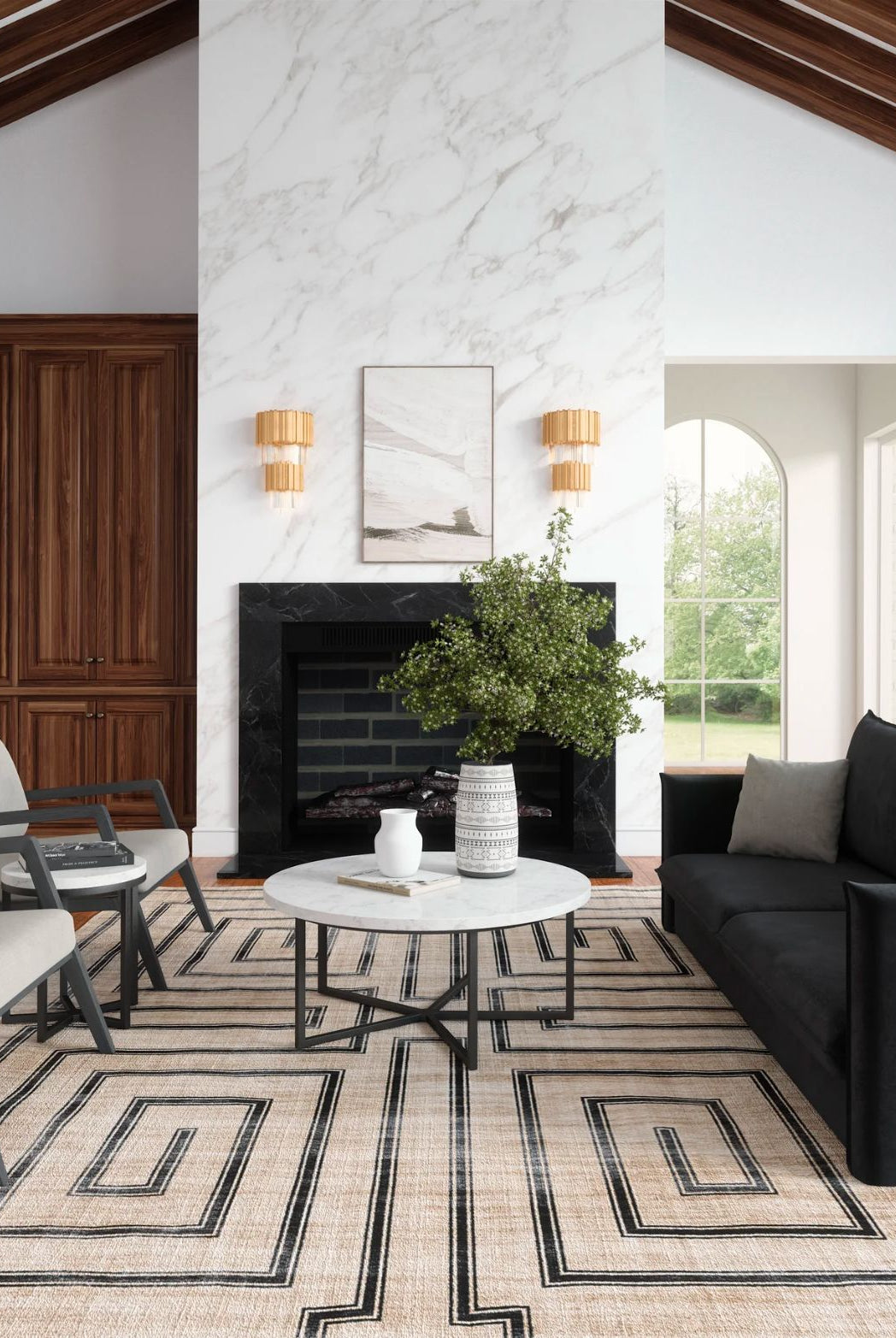 Rug - Noa Natural Black Rug