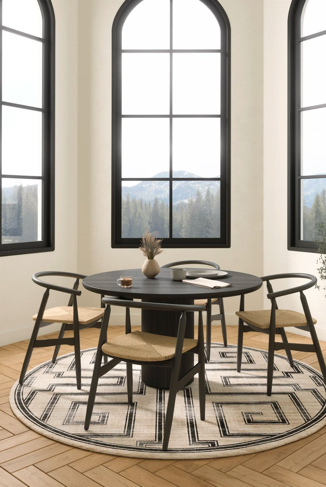 Rug - Noa Natural Black Rug
