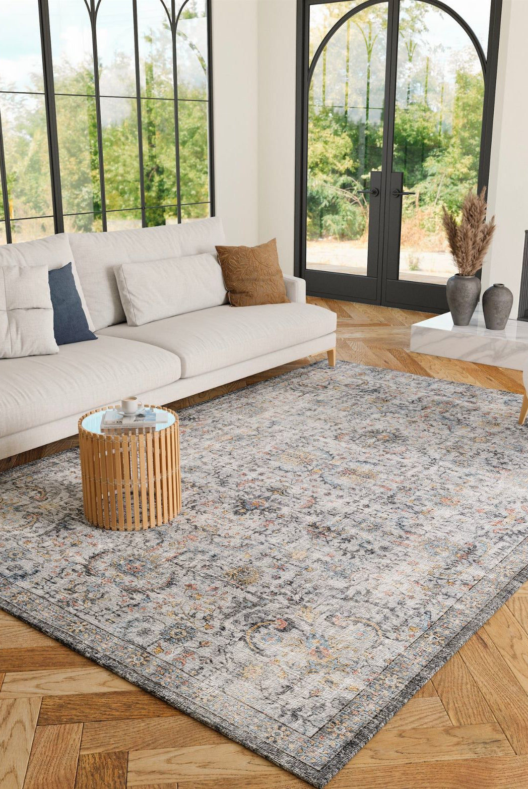Rug - Hialeah Silver Pastel Blue Rug