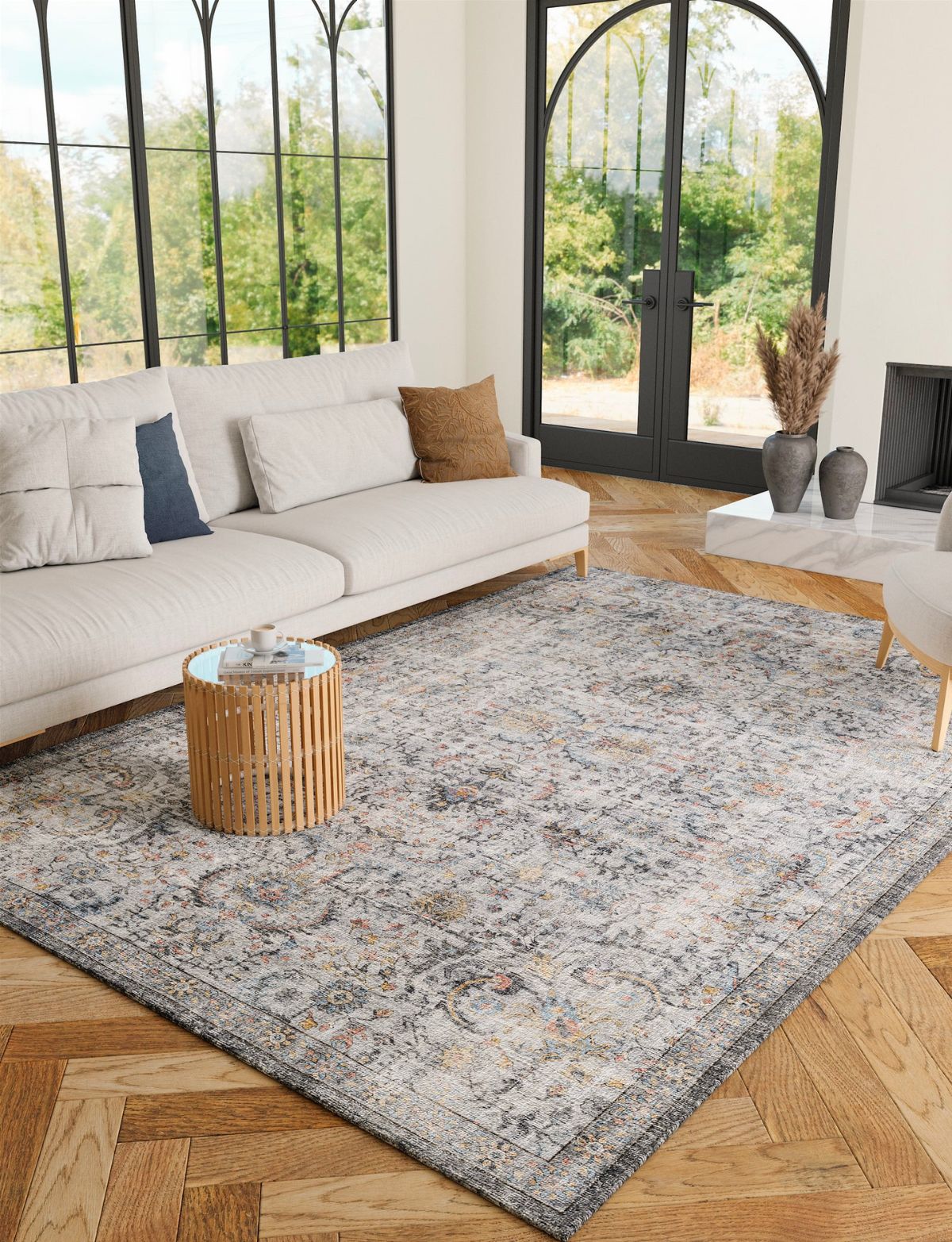 Rug - Hialeah Silver Pastel Blue Rug