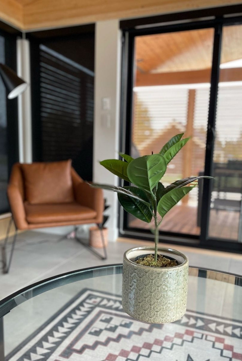 Potted Artificial Plant - Iza Artificial Rubber Potted Plant 1.4'