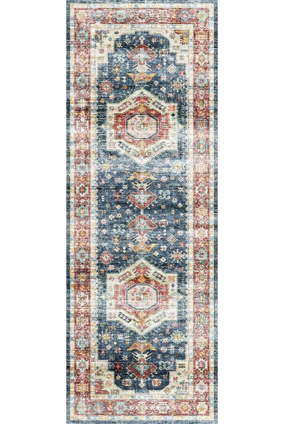 Rug - Dilara Multi Color Red Blue Rug
