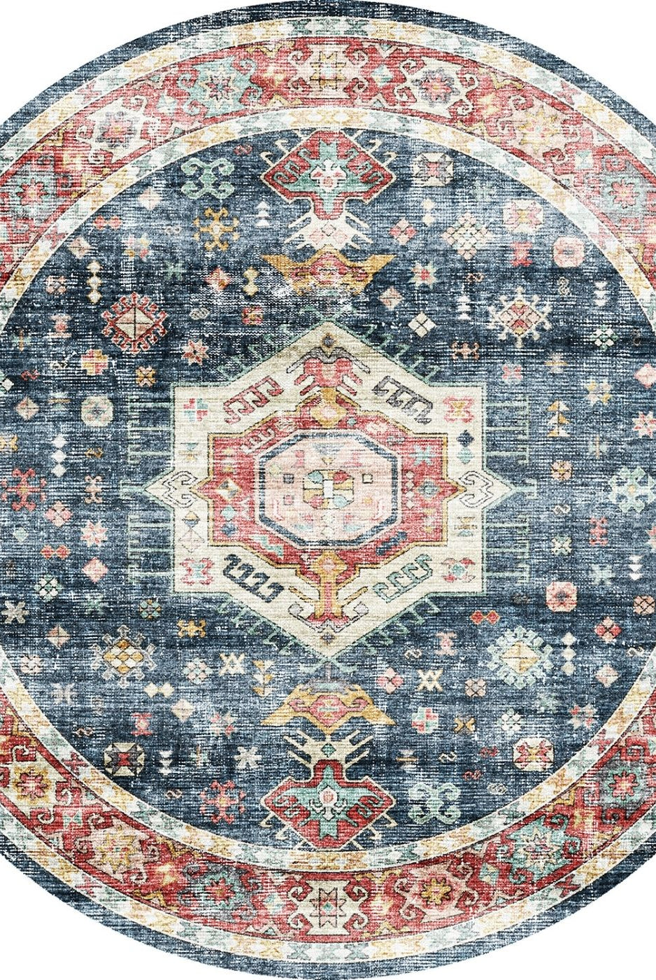 Rug - Dilara Multi Color Red Blue Rug