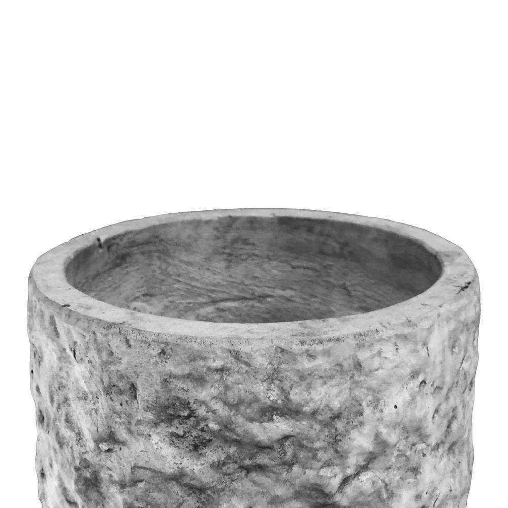 ROMA MID-CENTURY ROCK PLANTER WITH WOODEN STAND Brass Planter ArtiPlanto