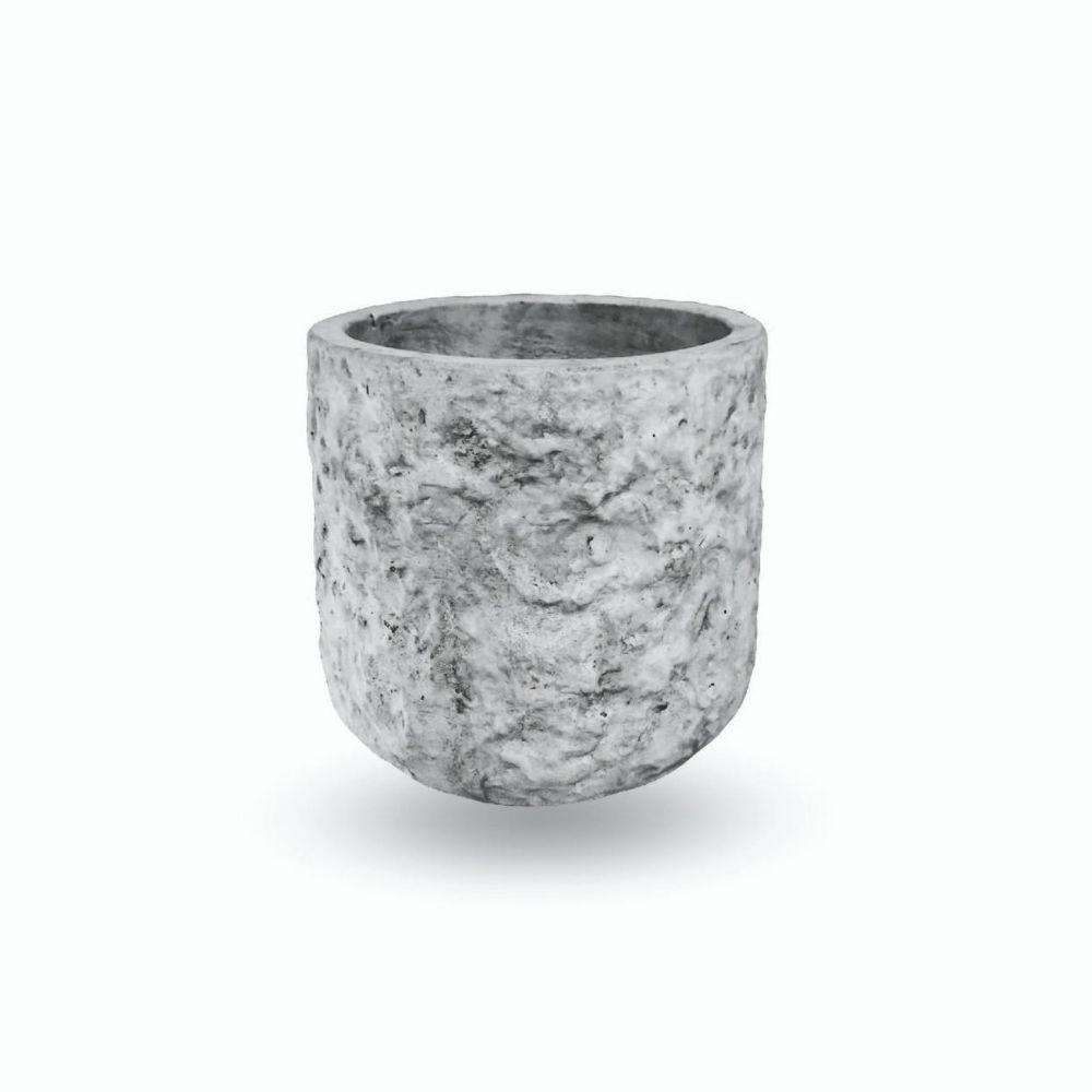 ROMA MID-CENTURY ROCK PLANTER WITH WOODEN STAND Brass Planter ArtiPlanto