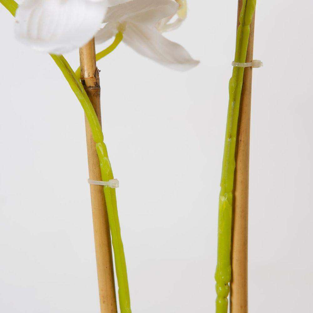 GLADIOLA FAUX POTTED ORCHID FLORAL ARRANGEMENT 24 INCHES Tabletop Plant ArtiPlanto