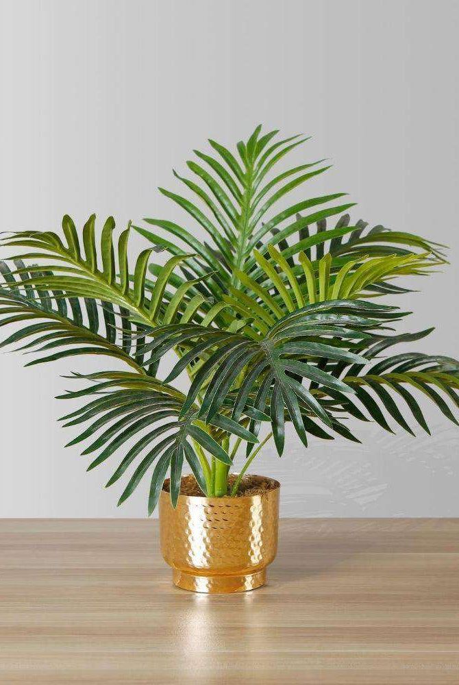 PACO POTTED FAUX PALM PLANT Tabletop Plant ArtiPlanto