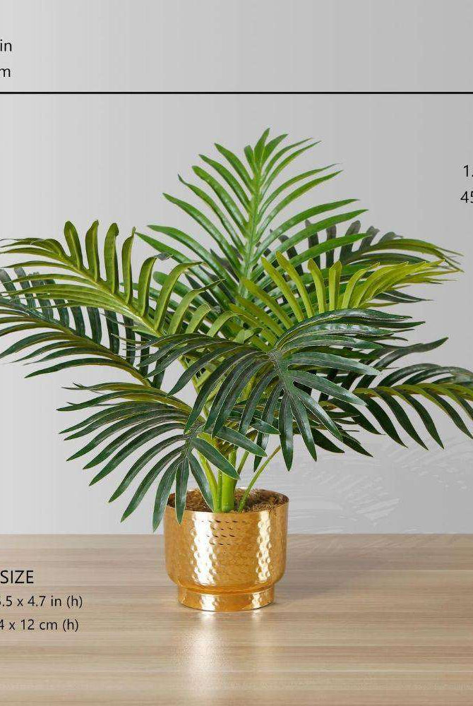 PACO POTTED FAUX PALM PLANT Tabletop Plant ArtiPlanto