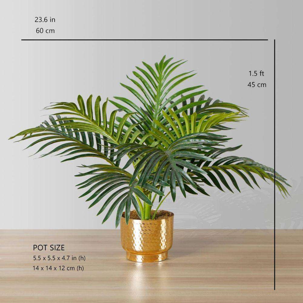 PACO POTTED FAUX PALM PLANT Tabletop Plant ArtiPlanto
