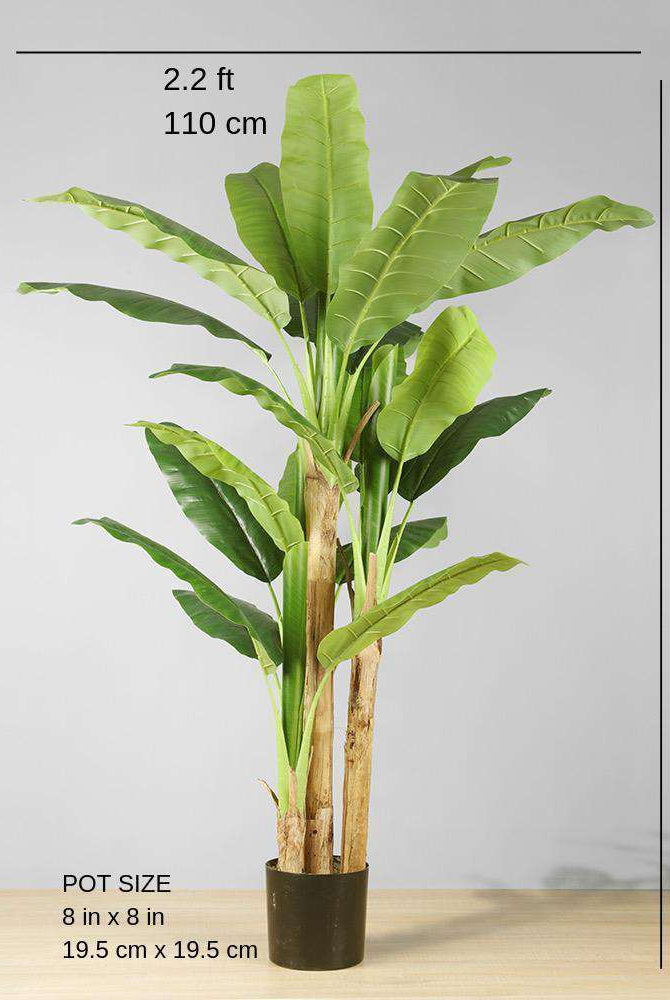 ANNA Artificial Banana Tree Potted Plant (Multiple Sizes) ArtiPlanto