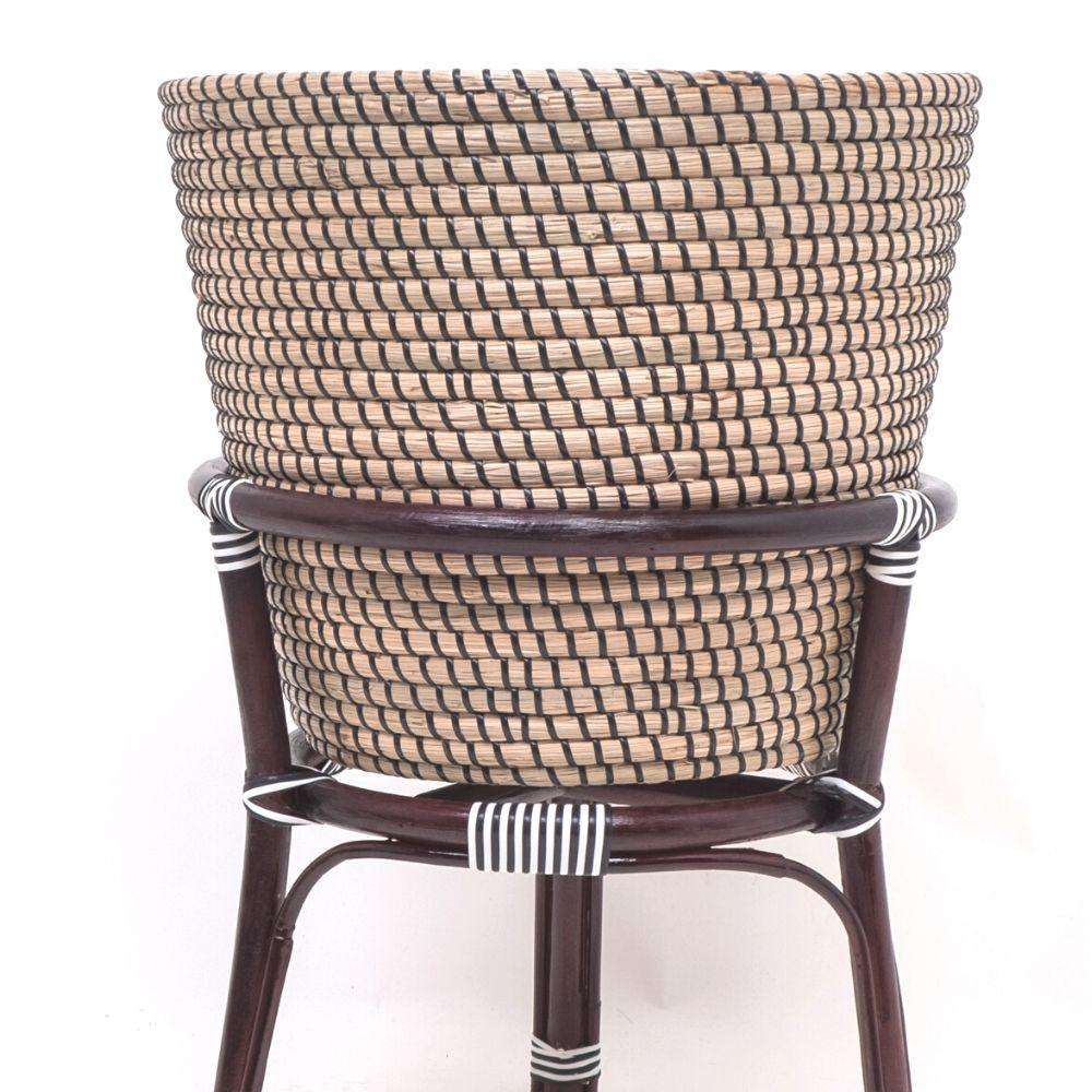 AYU - Boho Floor Planter On Wooden Stand ArtiPlanto