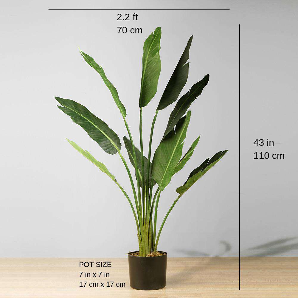 BOHO Artificial Bird Of Paradise Potted Plant 43'' ArtiPlanto