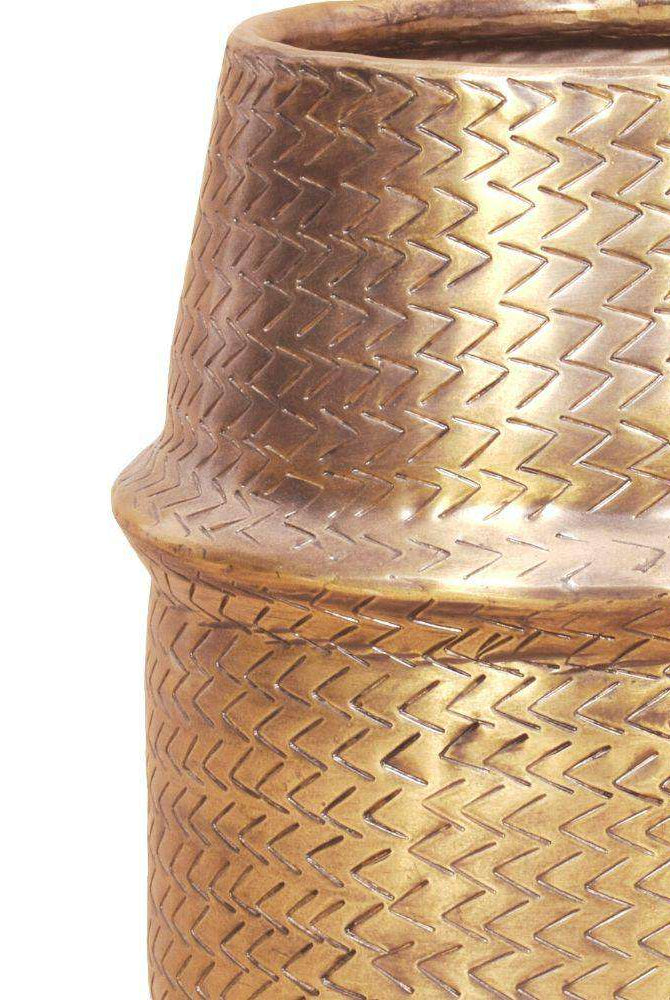 Bonita -Rattan Brass Finish Planter ArtiPlanto