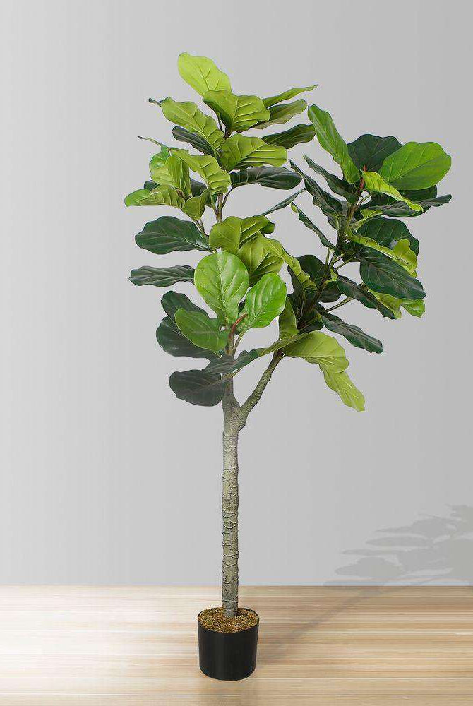 CORA Artificial Fiddle Leaf Potted Plant 5.5' ArtiPlanto