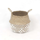 COSTA - Seagrass Basket With White Net Pattern ArtiPlanto