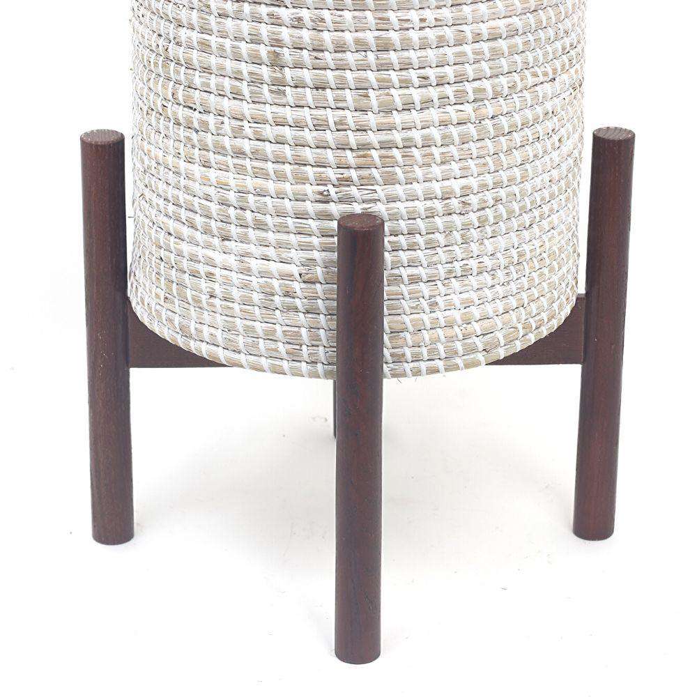 DIOSA - Seagrass Planter & Wooden Stand ArtiPlanto