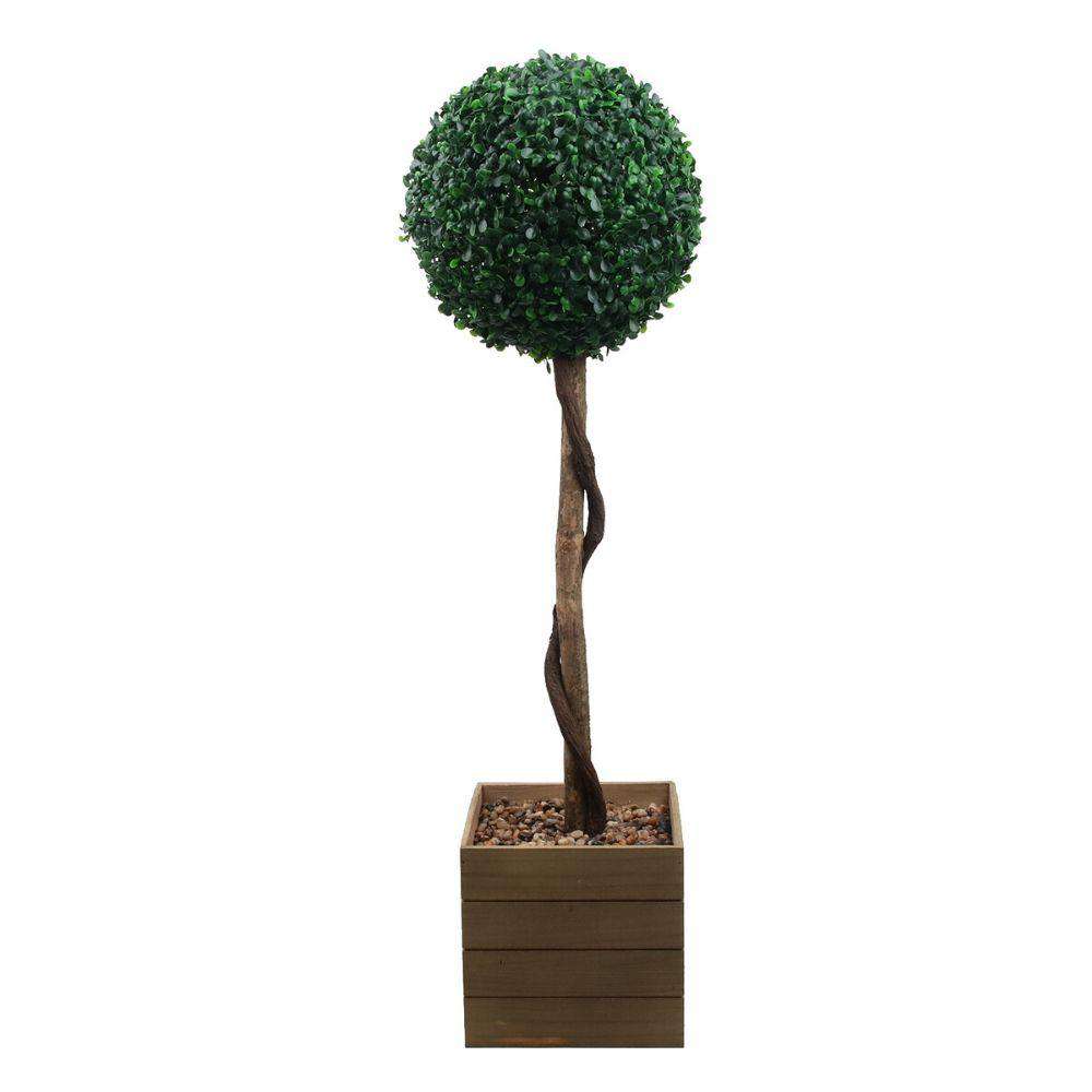 ELY Faux Potted Boxwood Topiary Plant 3' ArtiPlanto