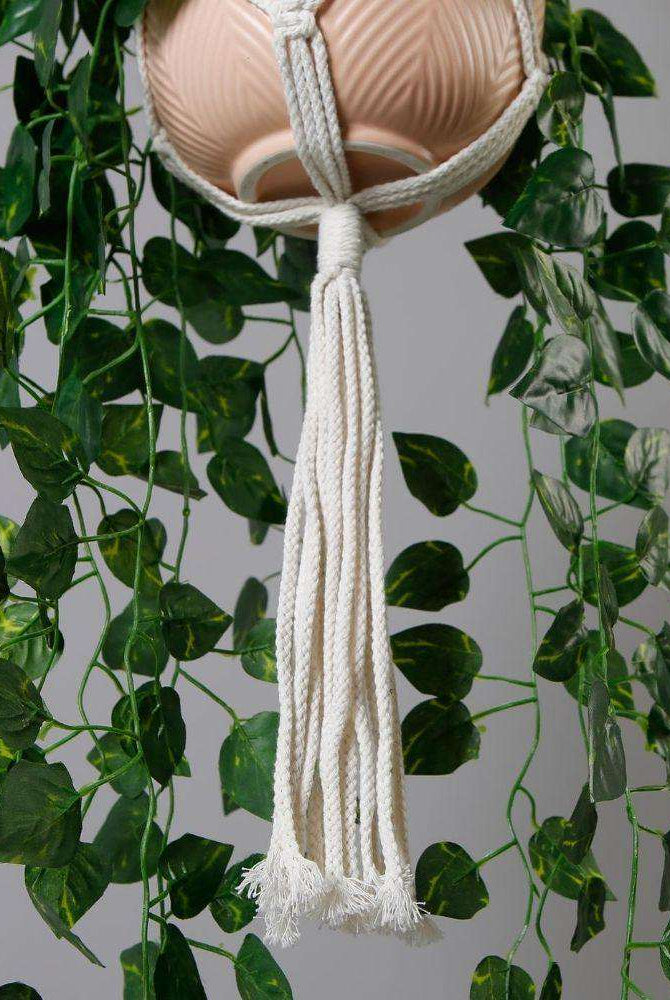 Elrey Faux Potted Macrame Hanging Plant (4.7 Feet) ArtiPlanto