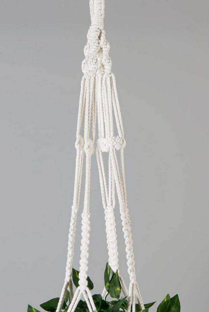 Elrey Faux Potted Macrame Hanging Plant (4.7 Feet) ArtiPlanto