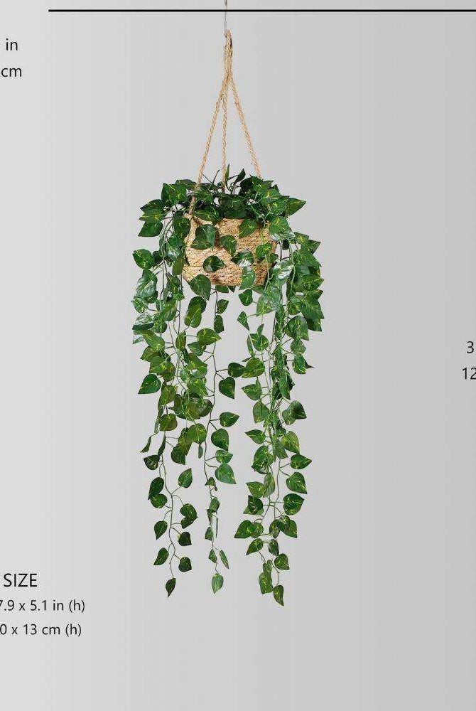 Ennio Faux Potted Hanging Plant (3.9 Feet) ArtiPlanto