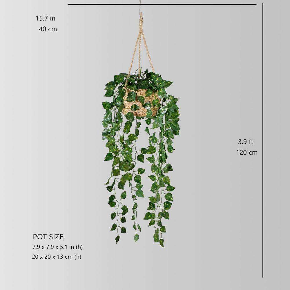 Ennio Faux Potted Hanging Plant (3.9 Feet) ArtiPlanto