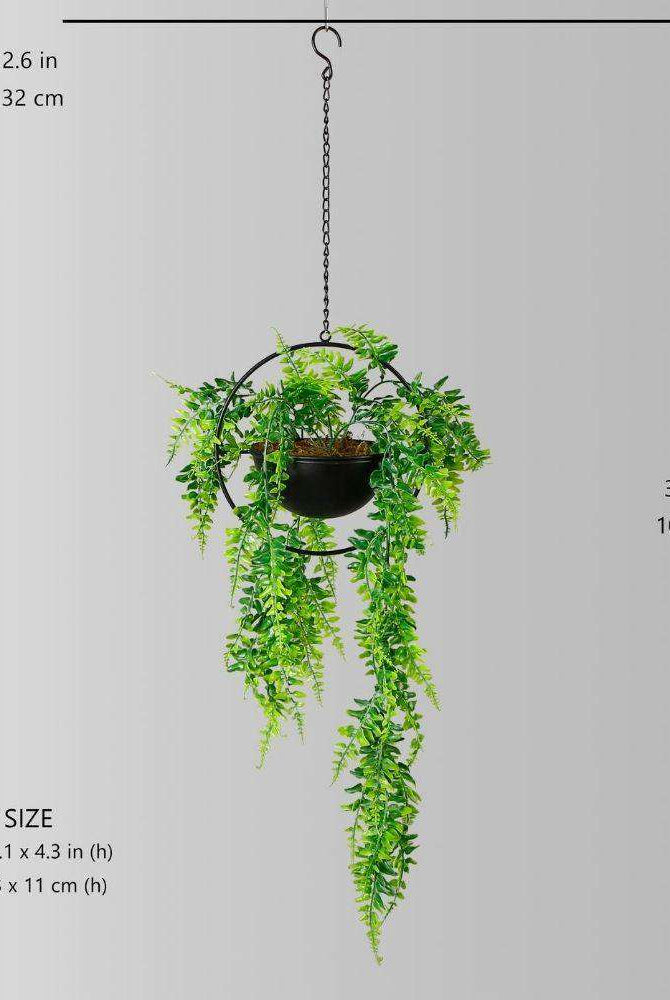 Fabo Faux Potted Hanging Plant (3.2 Feet) ArtiPlanto